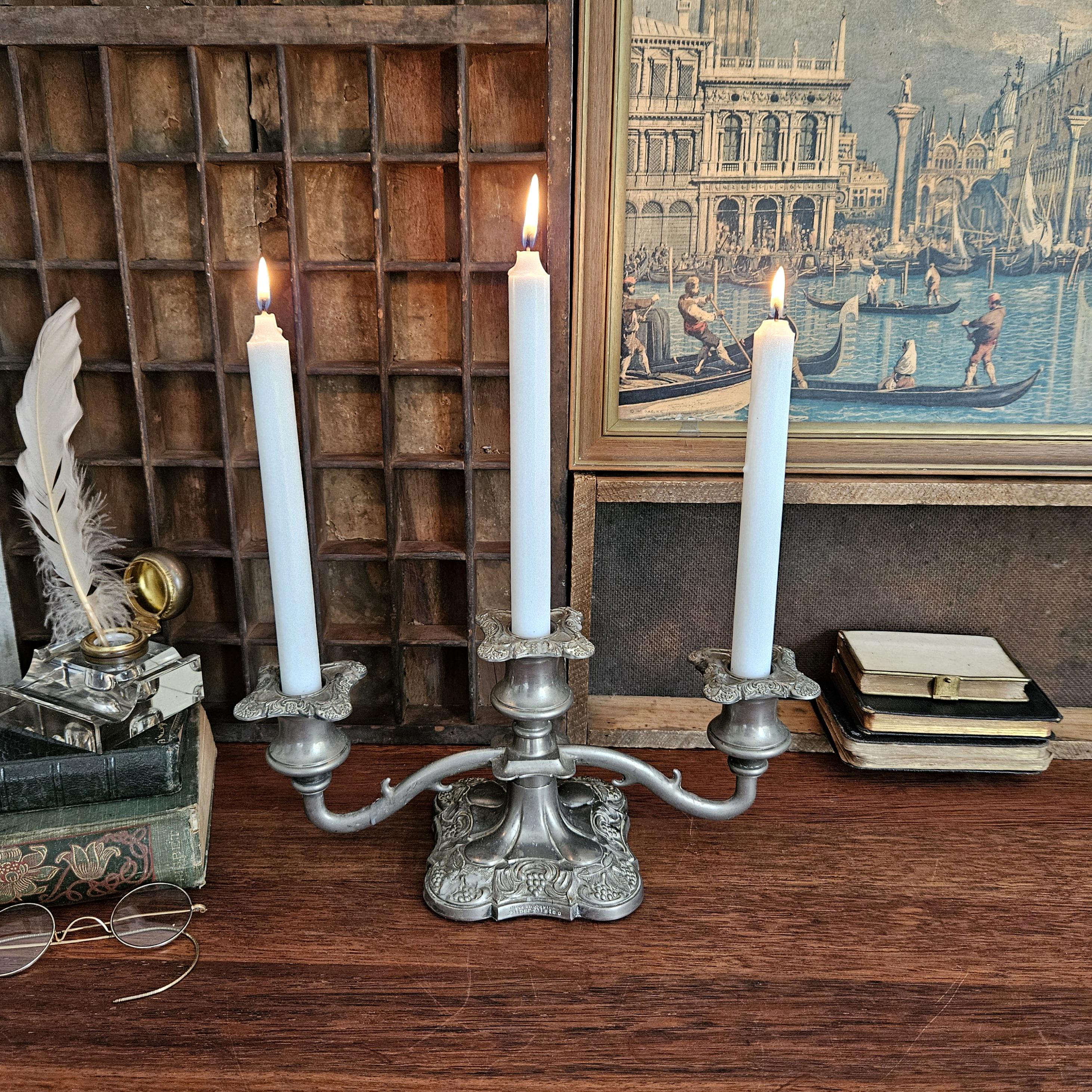 Silver Candle Centerpiece Australia