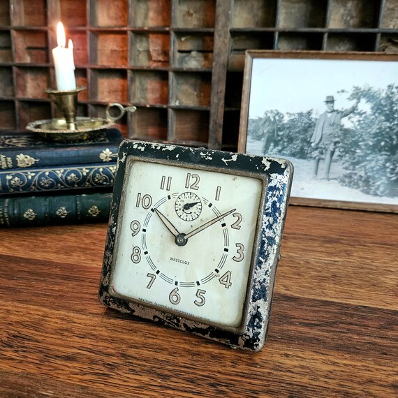 Reloj despertador westclox antiguo deals