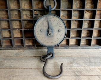 Antique Salter Brass Spring Balance Scales