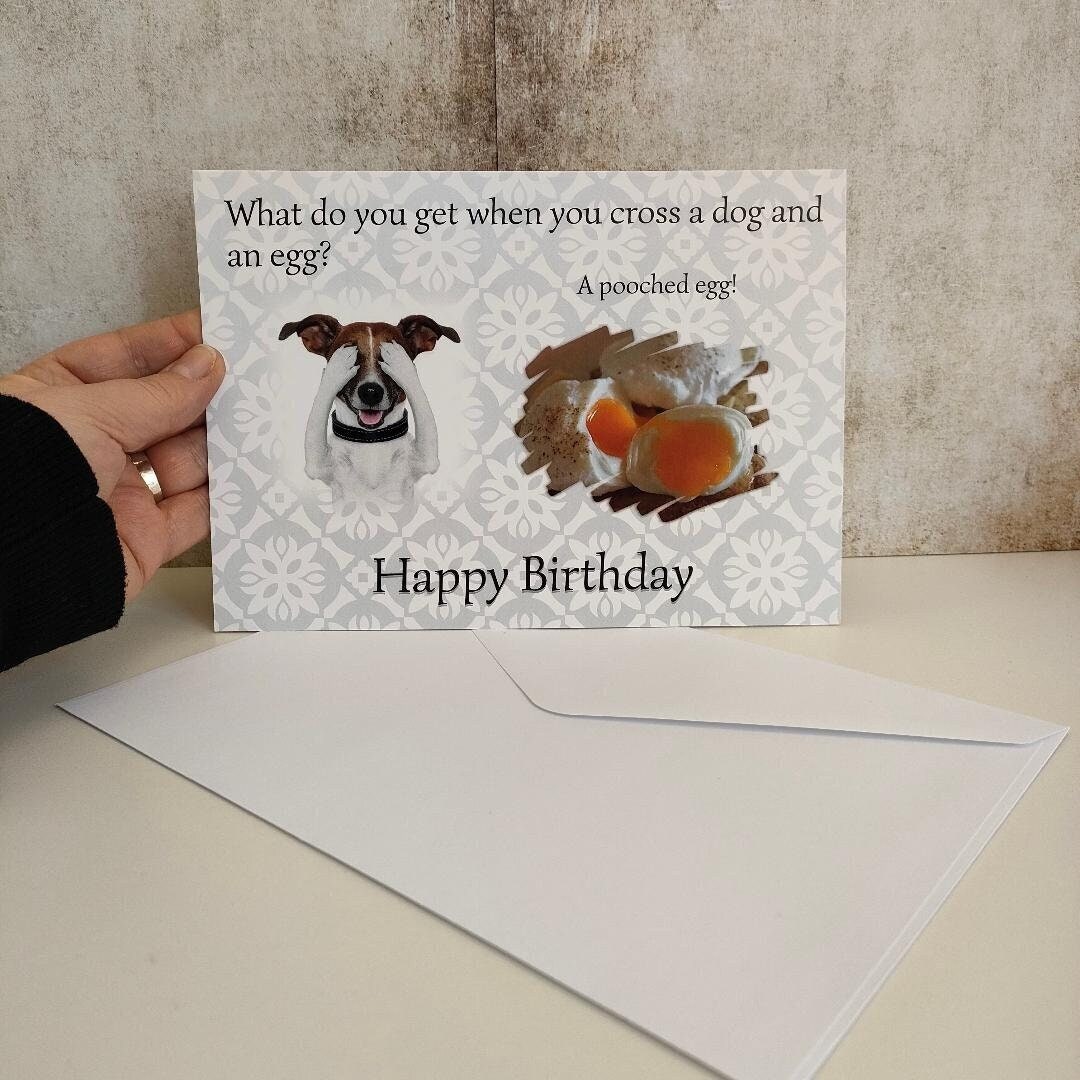 Dog Birthday Card Funny Birthday Cards Animal Greating - Etsy