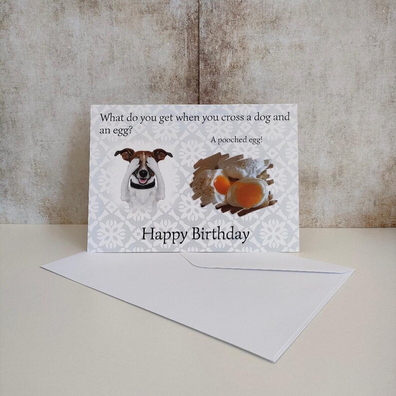 Dog Birthday Card Funny Birthday Cards Animal Greating - Etsy