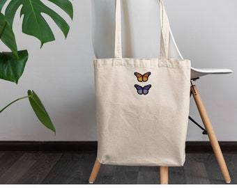 Butterfly Tote Bag, Insect themed Shopping Bag, Shopping Bag, Cute Butterfly Tote, Reusable Bag for Life,