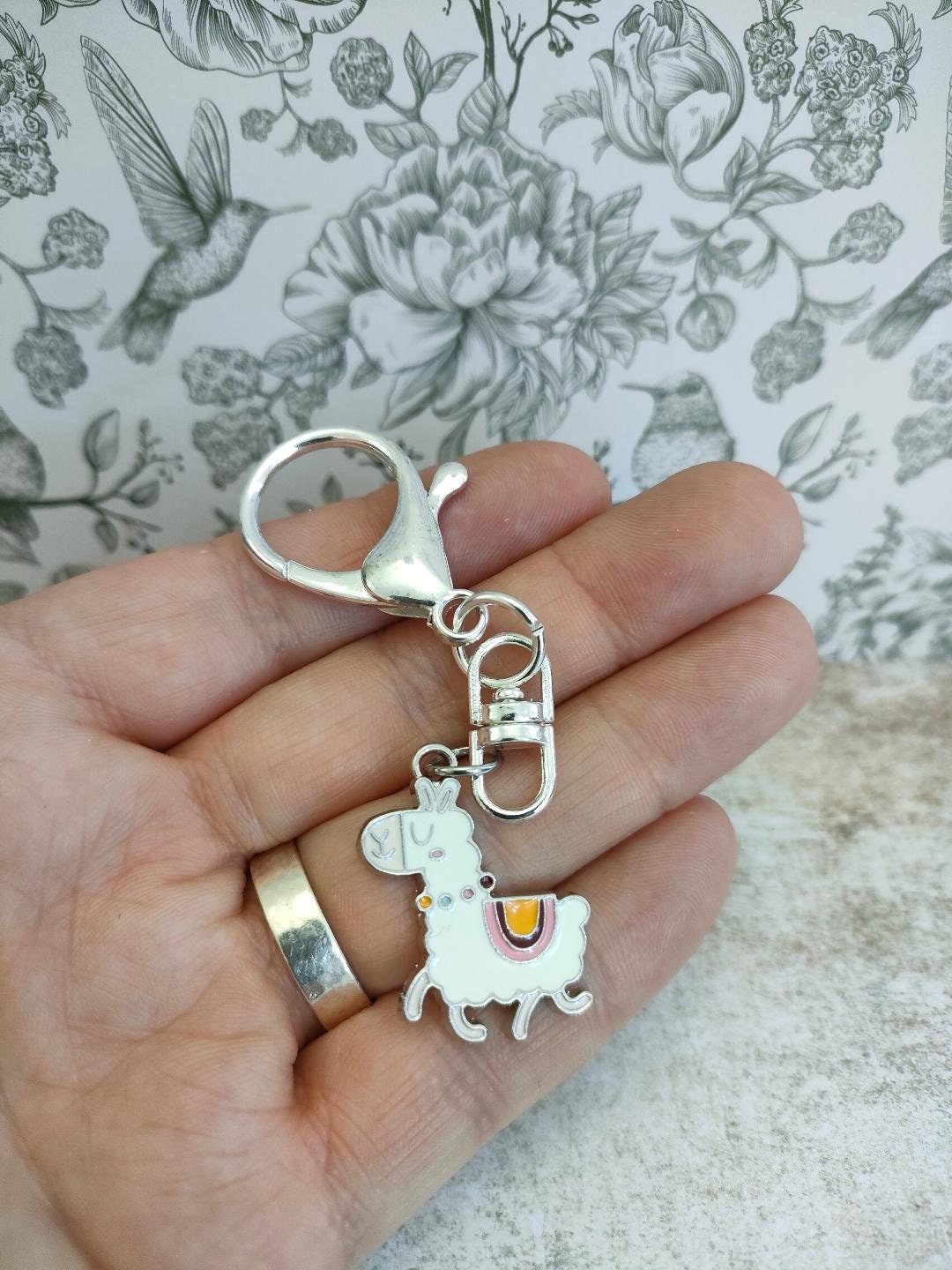 Cute Llama Bag Keychain Bag Accessories Llama Purse Charm Keyfob Keyrings for Llama Lovers. Etsy