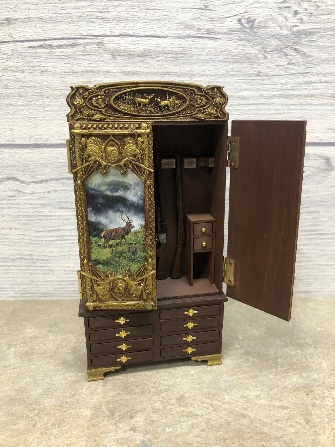 Miniature Victorian Gun With Beautiful Details 112 Etsy