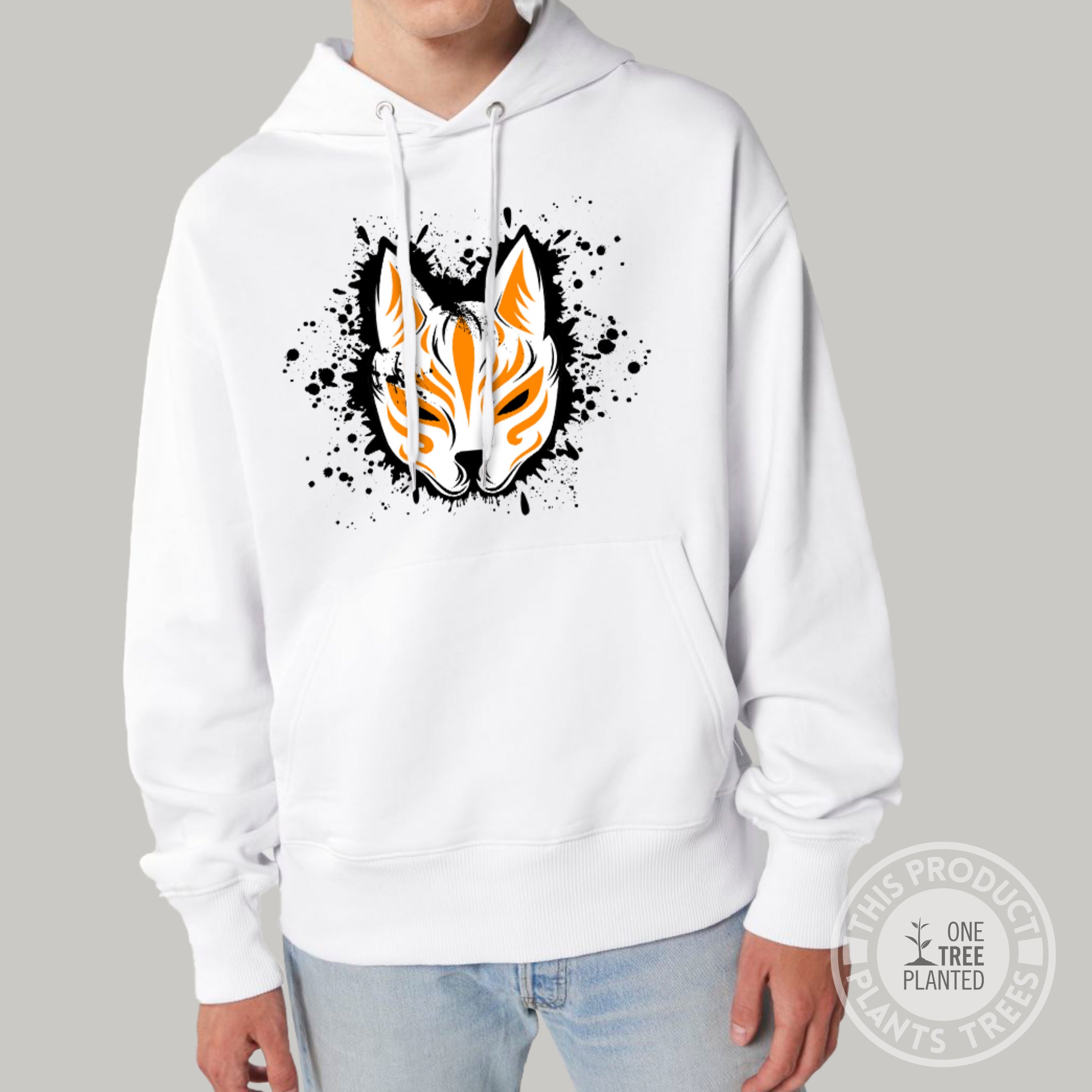 Kleding Herenkleding Hoodies & Sweatshirts Hoodies Yokosuka Japanse Kitsune Pullover Nine Tailed Fox geborduurde hoodie Hefushi Borduurwerk Katoen Pullover 