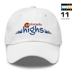 Embroidered Colorado Rocky Mountain Highs, Dad Hat.