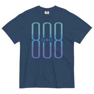 Hawaii Area Code 808, State Pride,  Unisex Garment-Dyed Heavyweight T-Shirt