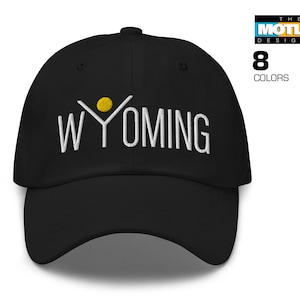 Celebrate the Great State of Wyoming. Dad Hat.