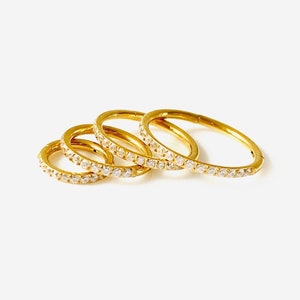 16G 6-12mm Gold Clear Clicker hoop, Nose ring, Cz clicker hoop ring, Conch Helix hoop earring, Cartilage Hinged Hoop, Nose clicker, Piercing