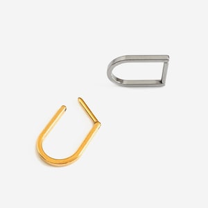 16G 8mm Titanium Septum Oval Round Clicker, Nose ring, Silver ring, Gold Conch clicker, Helix earring, Cartilage Hoop, Septum piercings