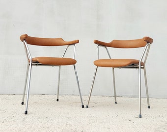 1 of 2 Mid Century Dining Chairs /Stol Kamnik / Model 4455 /Designed by Niko Kralj /Scandinavian Design /Industrial style chair / MCM / '60s