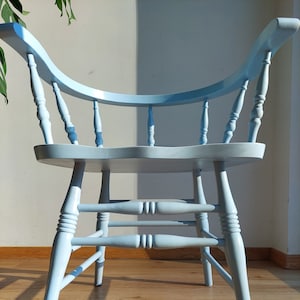 Vintage Dining Chair/Vintage Farmhouse Chair/Chic Farmhouse/Vintage Cottage Chair/Massive Chair/Solid Wood Chair/Rustic Design/ 1995&#39;s