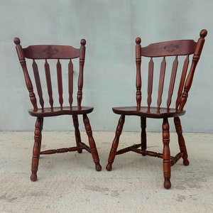Vintage Dining Chair / Vintage Farmhouse Chair / Farmhouse / Cottage Chair / Massive Chair /Rustic Design / 70's