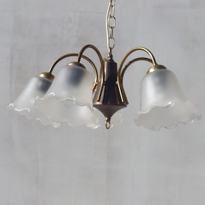 Vintage Pendant Lamp / Vintage Pendant Chandelier /Vintage 5 Arms Chandelier/ Vintage Pendant Light / Emi Poljčane / Yugoslavia / 70&#39;s