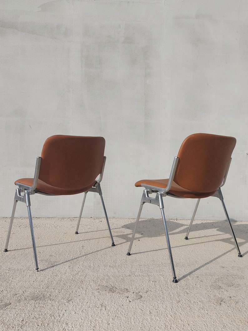 Italian Mid Century Chair by Giancarlo Piretti for Castelli / Italian Designer Chair/ MCM Office or Dining Chair /Anonima Castelli /70's image 4