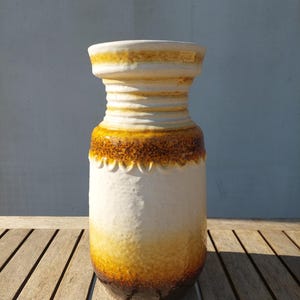 Vaso in ceramica vintage Uebelacker / Ceramica artistica della Germania occidentale / Modello 1467 30 / Grande vaso Uebelacker / MCM Decor / Vaso retrò / Vaso artistico MCM / Anni &#39;60