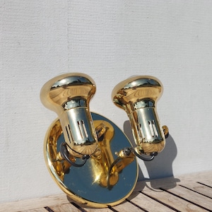 Mid-century Flexible Adjustable Double Spot Wall Light / Double Wall Sconce / Wall Lamp / Retro Double Spot Light / Wall Lighting / 80&#39;s
