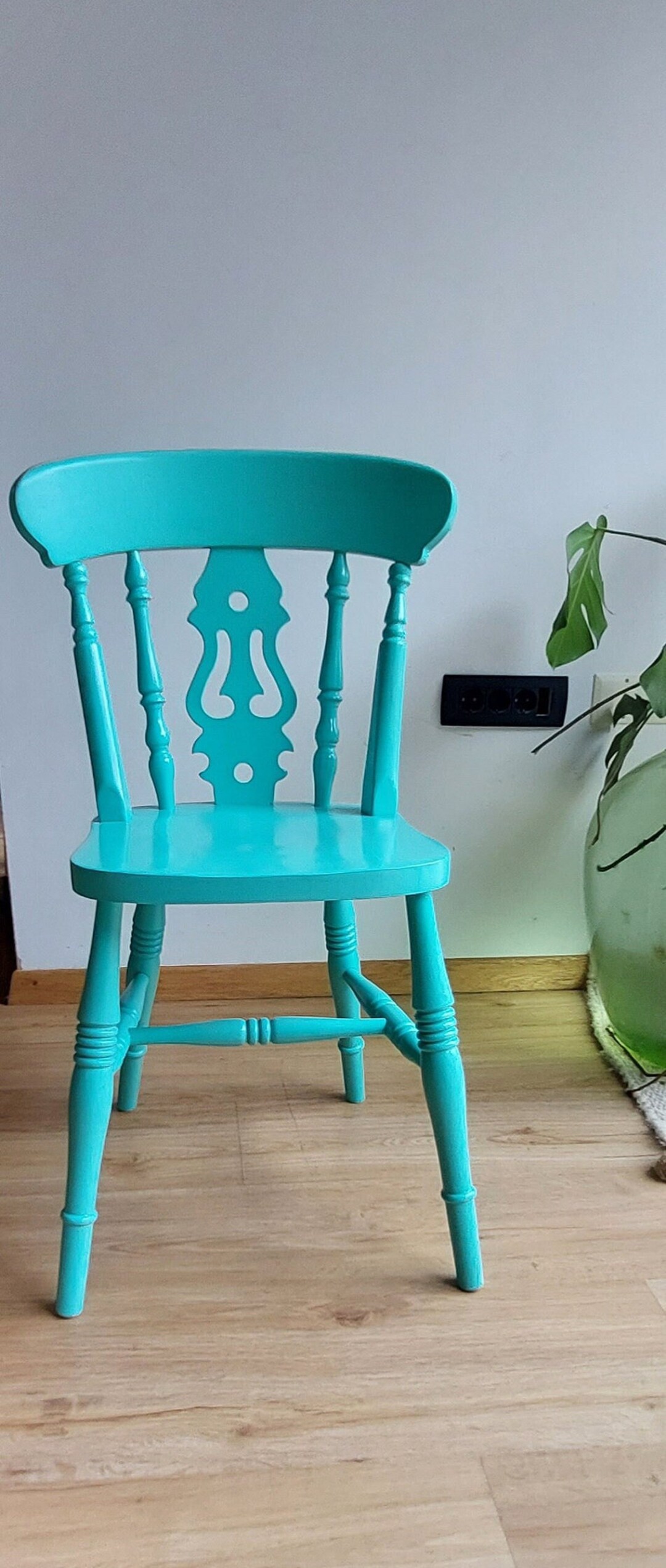 Vintage Wooden Chair / Vintage Dining Chair/ Farmhouse Etsy