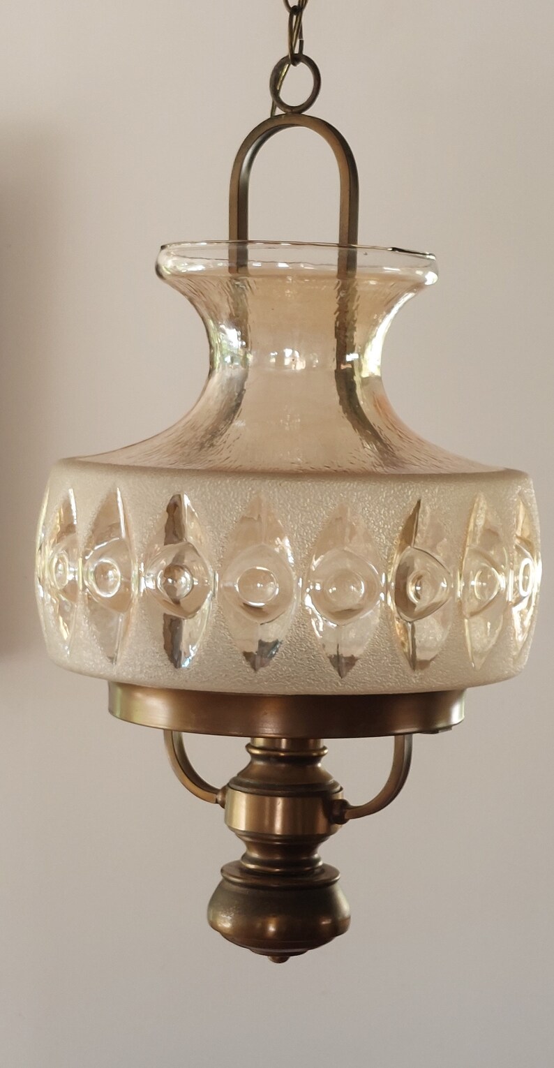 Vintage Pendant Lamp / Vintage Hanging Light /mid century - Etsy