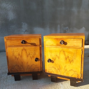 Art Deco Nightstands / PAIR /Art Deco Furniture / Art Deco / Antique Nightstands / Vintage Nightstands / Vintage Furniture /30&#39;s