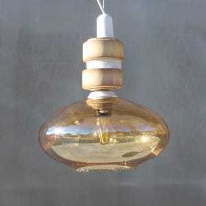 Retro UFO Pendant Light: 70&#39;s Space Age Ceiling Lamp