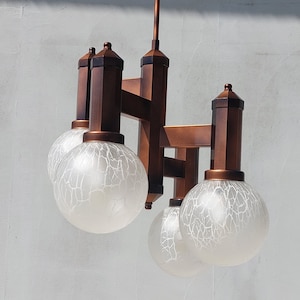 Sputnik Chandelier / Vintage Chandelier /Space Age Pendant Lamp / Retro Chandelier / MCM Pendant Lamp / Atomic Light /Yugoslavia / 70&#39;s