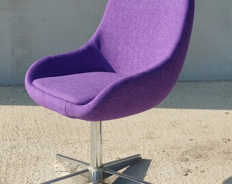 MCM Easy Chair /Retro Home, Office Chair / Violet Egg Chair / Office Chair / Living room / Stol Kamnik /Retro Furniture / 70's