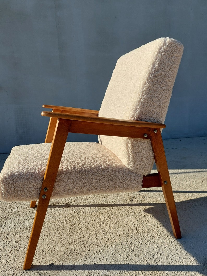 Retro Boucle Armchair / MCM Lounge Armchair / Retro Coctail Armchair ...
