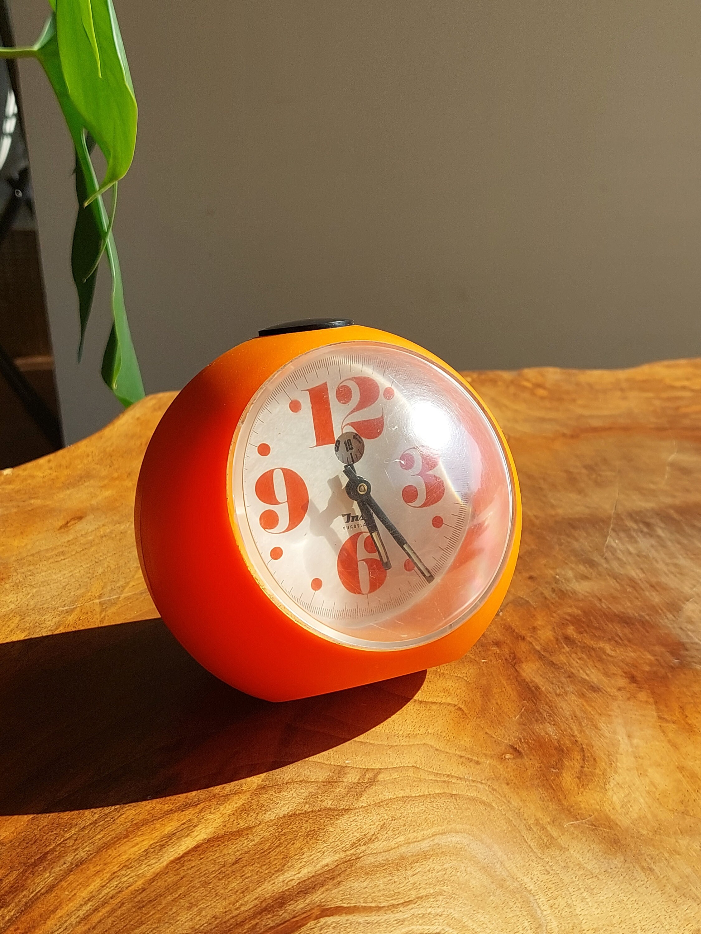 Retro Orange Alarm Clock/space Age Alarm Clock/bubble Alarm Etsy
