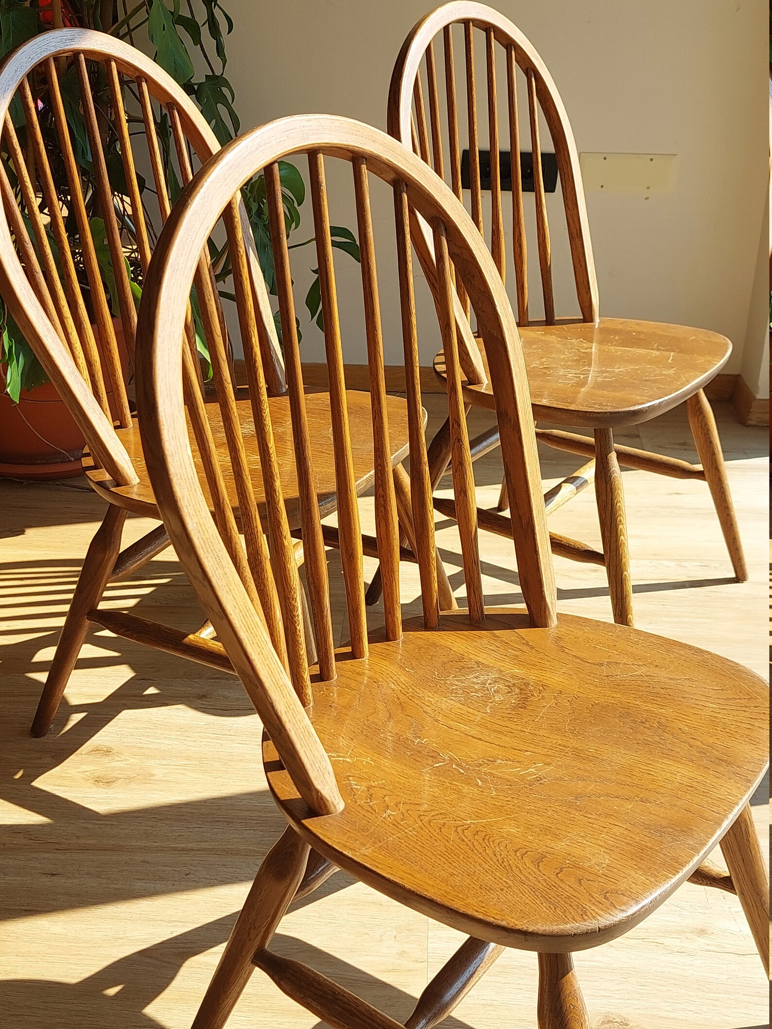 1 of 3 Vintage Solid Wood Dining Chair/dinning Winsdor Style - Etsy