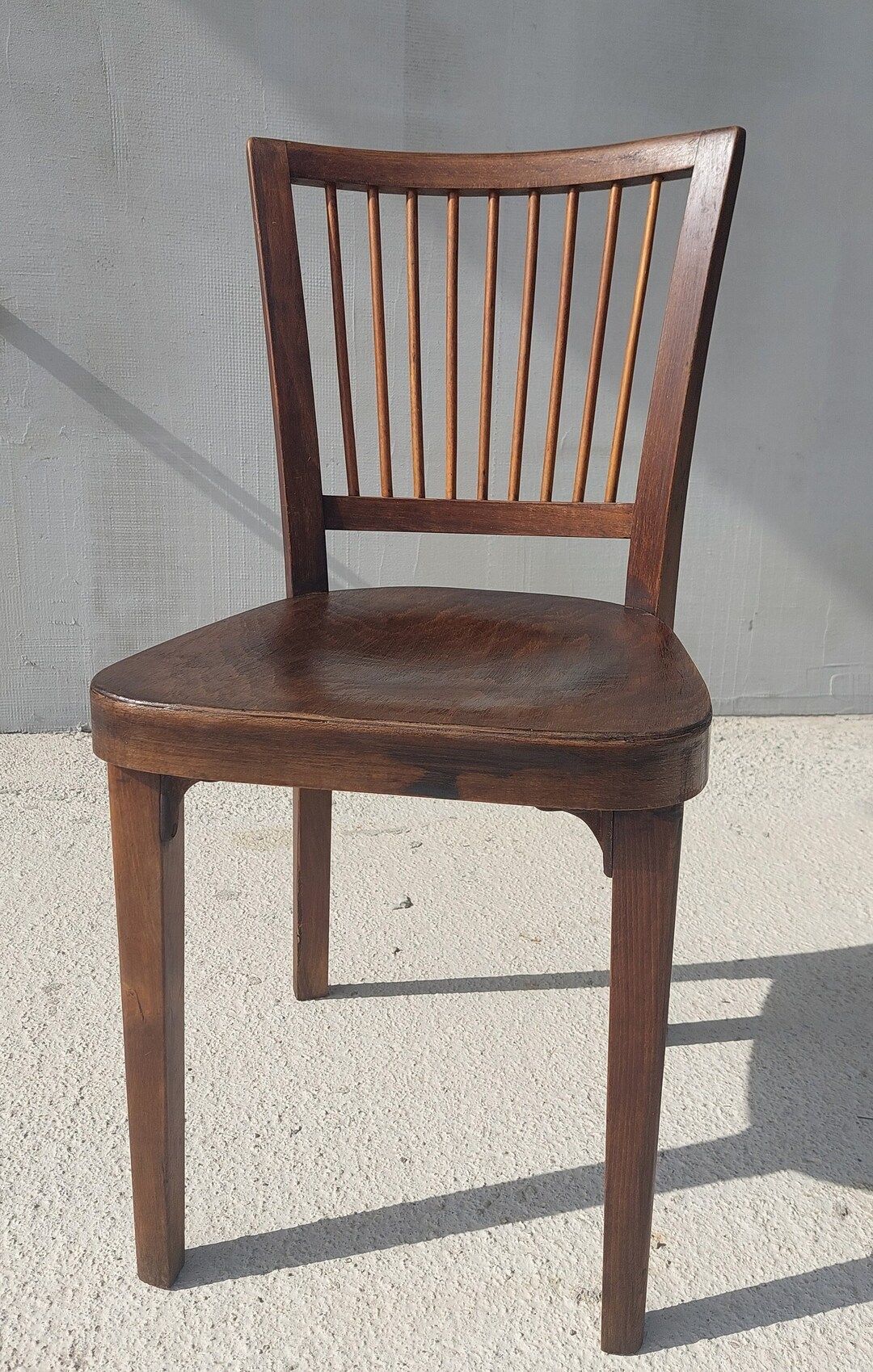 Vintage Solid Wood Dining Chair /scandinavian Style / Rustic Design / MCM Dining Chair / MCM ...