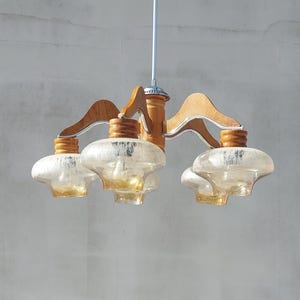 Sputnik Chandelier, Vintage Chandelier, Mid Century 5 Arms Chandelier, Vintage Lighting, Italian Chandelier, Italy, 1970&#39;s