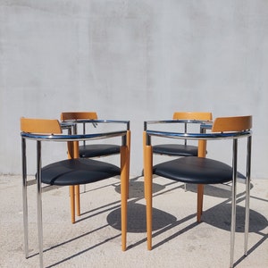 Vintage Italian Dining Chairs / PAIR / MCM Italian Designer Chairs / Effezeta / Modernist Dining Chairs /MCM Dining Chairs/ Italy / 80&#39;s