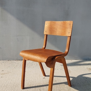 Mid Century Children&#39;s Chair, Kid&#39;s Chair, Beech Wood, Anatomical Chair, Kid&#39;s Room, 1970s