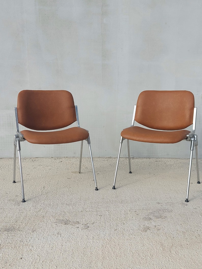 Italian Mid Century Chair by Giancarlo Piretti for Castelli / Italian Designer Chair/ MCM Office or Dining Chair /Anonima Castelli /70's image 10