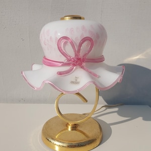 Vintage Murano Table Lamp / Vintage Murano Bedside Lamp / Vintage Murano Lady Hat Table lamp / Murano / Italy / 1980s