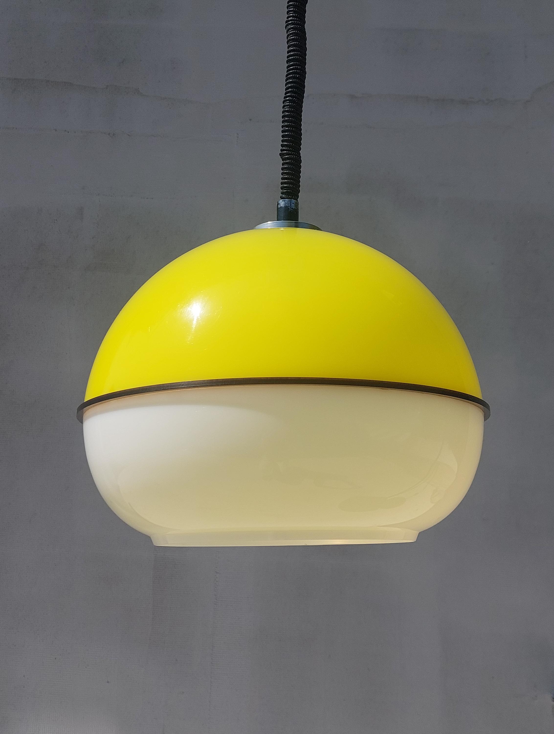 ペンダントライト 吊照明 イエロー 琥珀色 ミッドセンチュリー