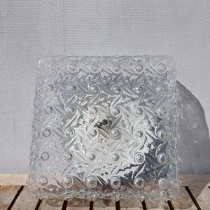 Mid Century Bubble Glass Wall Lamp, Minimalist Bubble Glass Wall Sconce, Mid Century Lighting, Large Retro Wall Light, 1970&quot;s