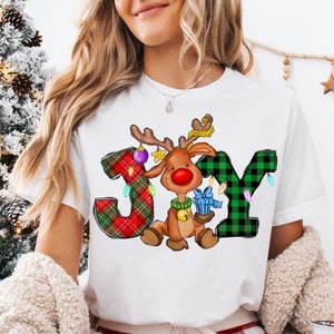 Joy Christmas PNG File, Sublimation Designs Download, Digital, Merry Christmas, Joy Deer, Christmas Lights Sublimation png, Christmas, Joy