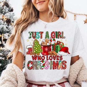 Just A Girl Who Loves Christmas Png Sublimation Design, Merry Christmas Png,Christmas Coffee Png,Christmas Png,Holiday Png, Digital Download