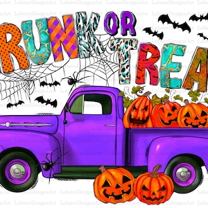 Trunk Or Treat Png, Trick Or Treat Sublimation Png, Truck Png, Happy Halloween Png, Pumpkin, Spooky, Digital Download,Sublimation Design