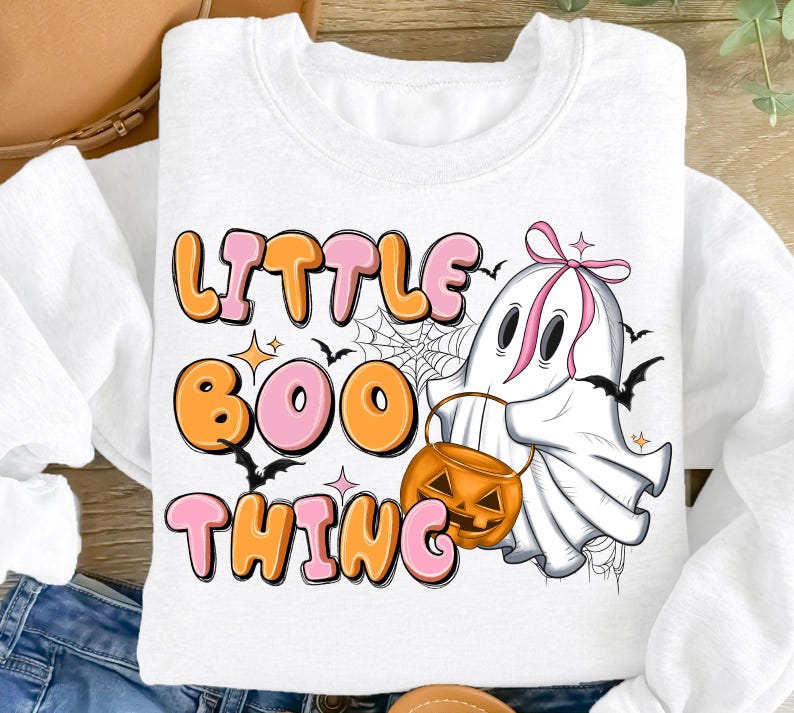 Little Boo Thing Png, Halloween Ghost Neon Png, Halloween Mama Png ...