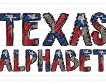 Texas Alphabet Png, Font Letters, Western Alphabet, Texas Design, Texas Letters, Texas Png, Sublimation Design, Digital Download