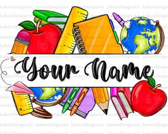 Personalized Teacher png sublimation design download, Teacher's Day png, custom name Teacher png, sublimate designs download