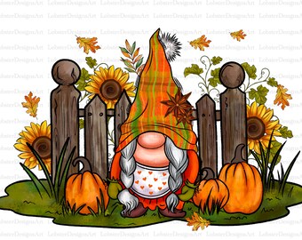 Fall Gnomes Png Sublimation Design, Fall Png, Autumn Png, Pumpkin Png, Thanksgiving Gnome Png,Autumn Leaves Png, Fall Color Png Downloads