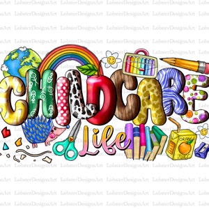 Childcare Life Png Sublimation Design, Childcare Png, Childcare Equipment Png, Children Life Png, Kindergarten Life Png, Digital Download