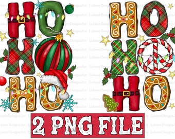 Ho Ho Ho Png, Merry Christmas Png, Christmas Bundle Png, Candy, Christmas Tree, Christmas Design Png, Digital Download,Sublimation Design