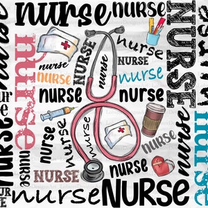 Nurse Tumbler PNG, Nurse Tumbler, stethoscope Png, Nurse Design,Turquoise,20 Oz. Skinny Tumbler Wrap Sublimation,Tumbler Designs Sublimation image 2