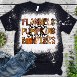 Women's Thanksgiving Sweatshirt - Flannels Hayrides Pumpkins Bonfires Graphic Pullover