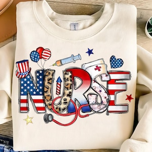 American Nurse Sublimation Design Png, Nurse Png, 4th of July Png, Nurse Png, America Png Files for Cricut, Nurse Png Files, Nursing Png
